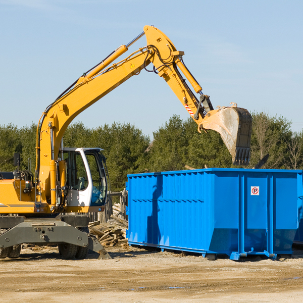 can i choose the location where the residential dumpster will be placed in Hackberry